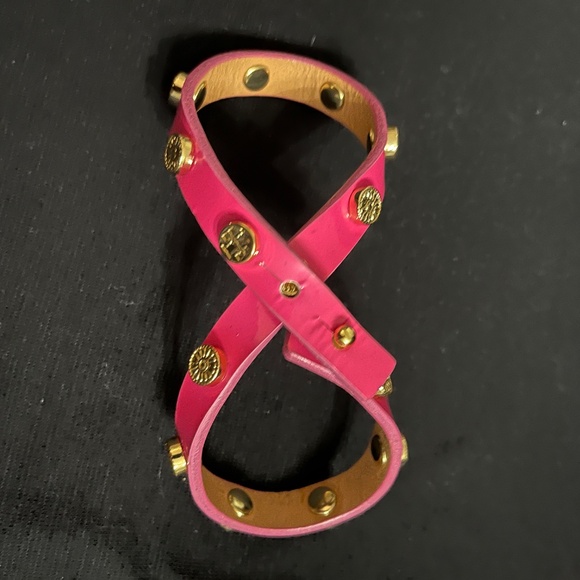 Tory Burch flower stud double wrap leather bracelet - Picture 5 of 6